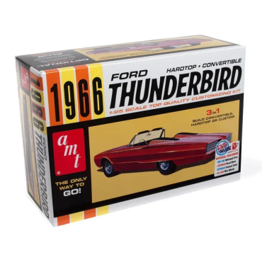 KIT PARA MONTAR AMT FORD THUNDERBIRD 1966 HARDTOP/CONVERTIBLE 1/25 AMT 1328